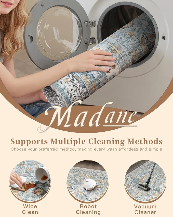 Madane Washable Runner Rug