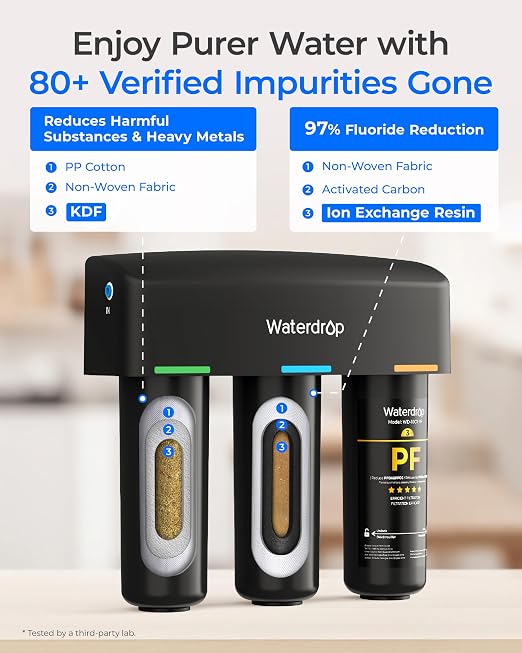 Waterdrop TSB-PF Under Sink Water Filter,  +