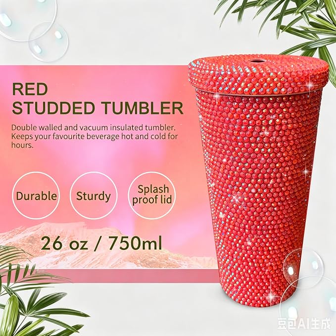 26oz Bling Rhinestone Tumbler
