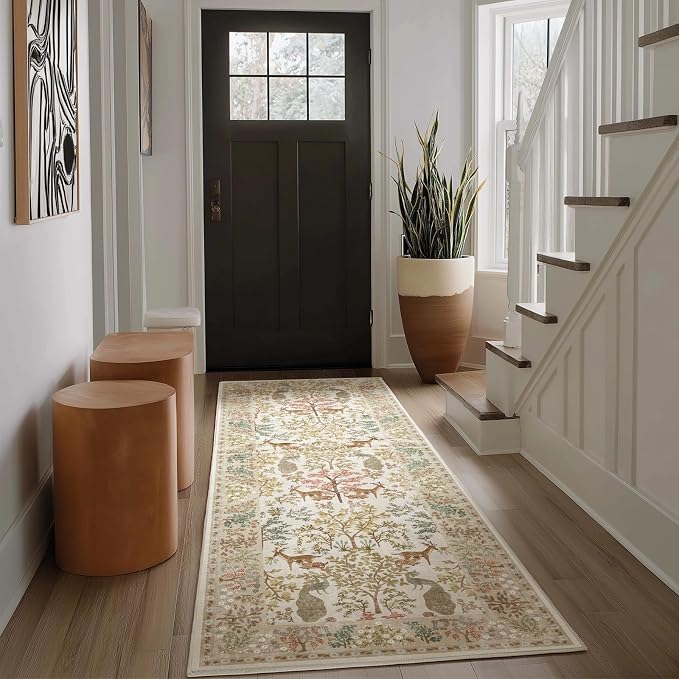 Runner Rug Washable Kitchen Runner: 2'x 6' Hallway Runner Rugs Stain Resistant
