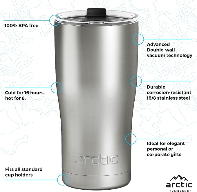 | 20 oz Matte Black Insulated Tumbler
