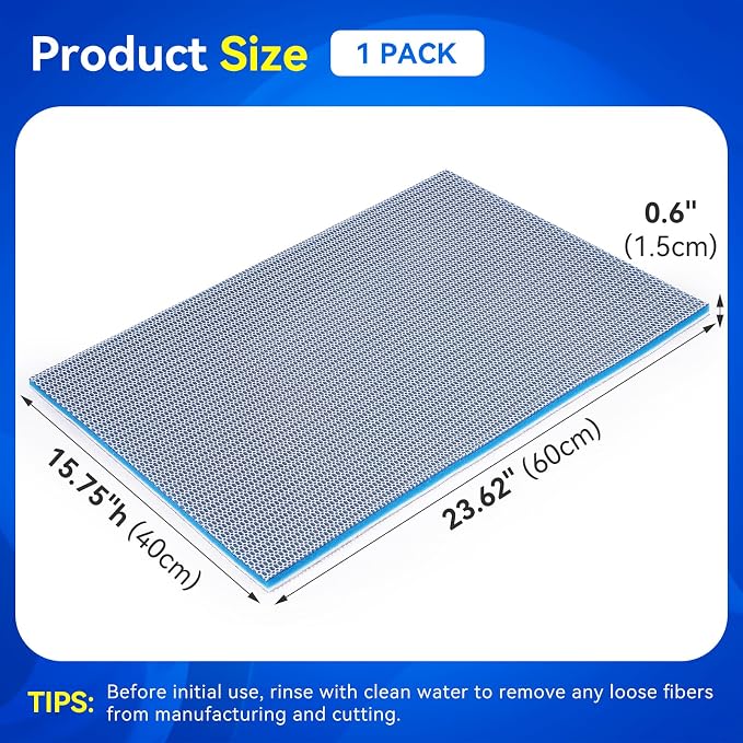 Borlech 8-Layer Fast-Acting Aquarium Filter Pad