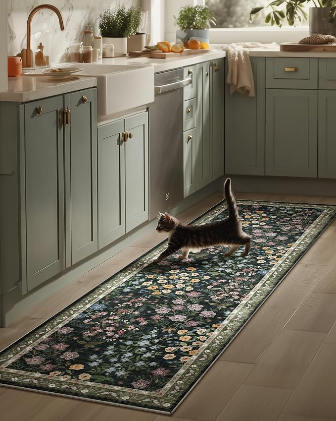 Washable Kitchen Rug Runners for Hallways: 2'x6' Runner Rugs