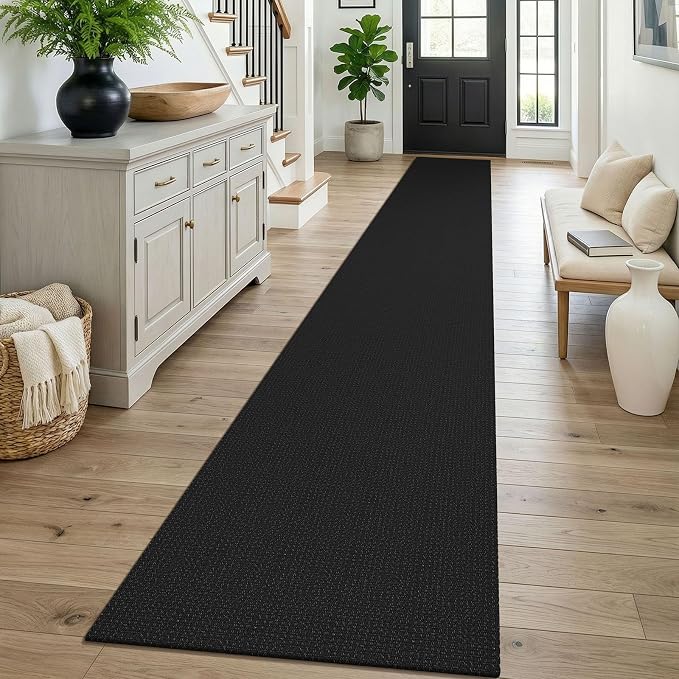 KOZYFLY Black 2x16 Runners Rugs