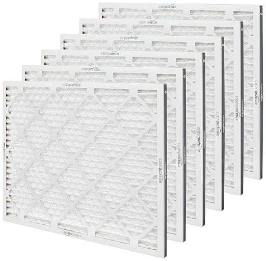 Amazon Basics 20x25x1 Air Filter 6 Pack, MERV 11 AC Furnace Filters