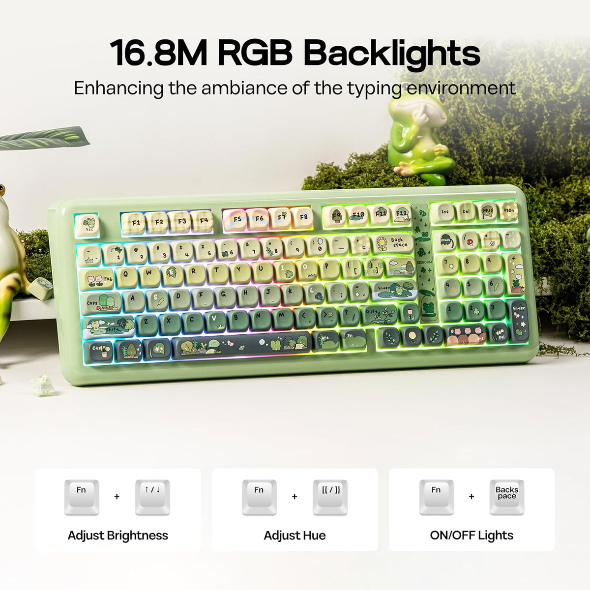 KiiBoom Phantom98 Lite 96% Wireless Mechanical Gaming Keyboard, VIA Custom