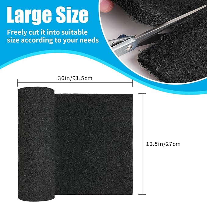 AQUANEAT Aquarium Activated Carbon Filter Media Pad