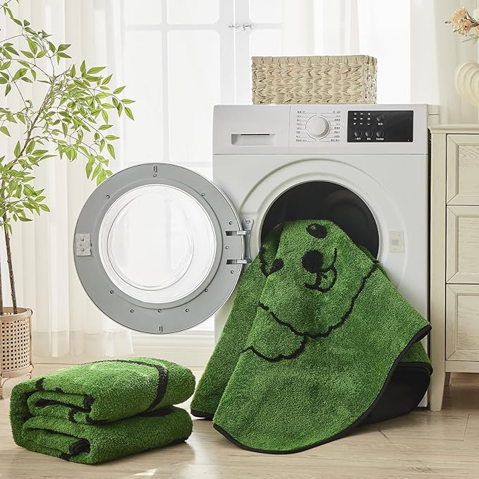 Qeils Reusable Puppy Pads, Washable Pee Pads for Dogs 2 Pack Durable Absorbent Leakproof Dog Training Pads for Home or Travel, Non-Slip Wee Wee Pads Potty Pads 48"x48"