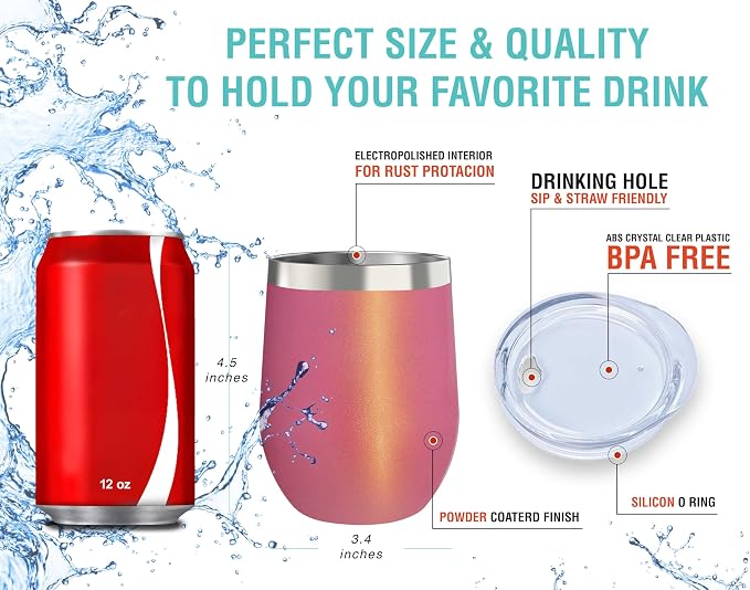 CHILLOUT LIFE 12 oz Stainless Steel Tumbler