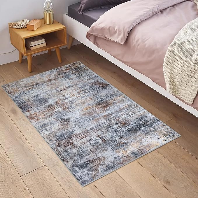 IOHOUZE Small Abstract Area Rug 2x3 Ft Entryway Rugs Washable Door Mat Indoor