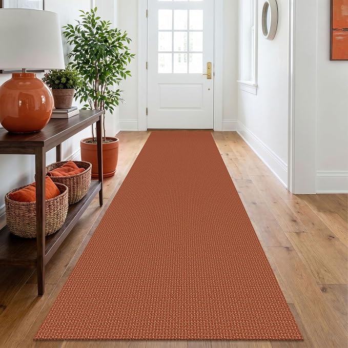 IOHOUZE Washable Runner Rug 2.6x10 Non Slip Rubber Backed Long Hallway Runner