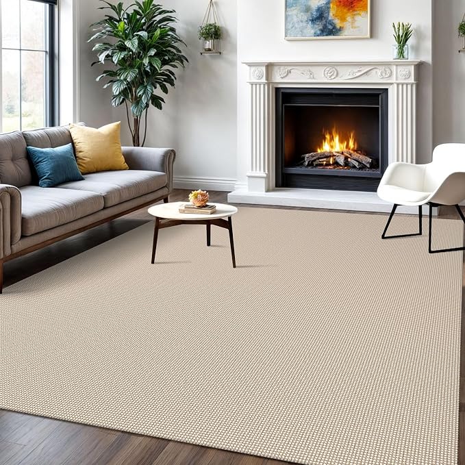 IOHOUZE Washable Area Rug 6x9 Non Slip Rubber Backed Rugs