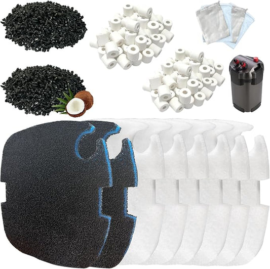 16 Packs Aquarium Filter Media Kit Compatible