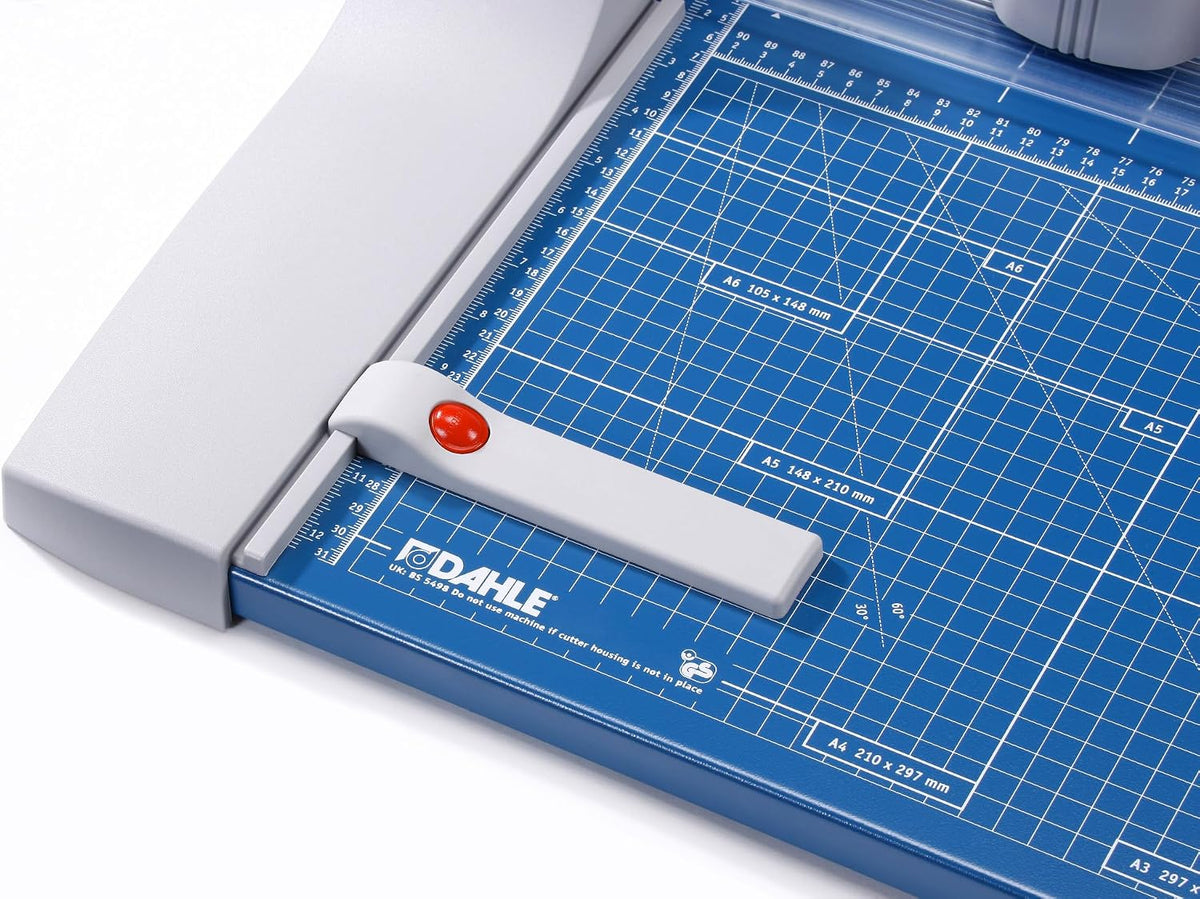 Dahle 440 Premium Rotary Trimmer, 14" Cut Length, 30 Sheet Capacity, Self-Sharpening, Automatic Clamp, German Engineered Paper Cutter
