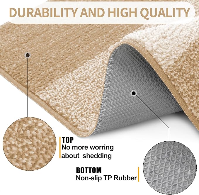 Kitinjoy Indoor Outdoor Door Mat, 45x27 Non-Slip Absorbent Dirt Trapper