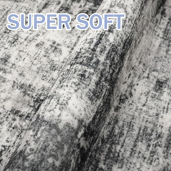 IOHOUZE Abstract Runner Rug 3x14 Ft Washable Runners