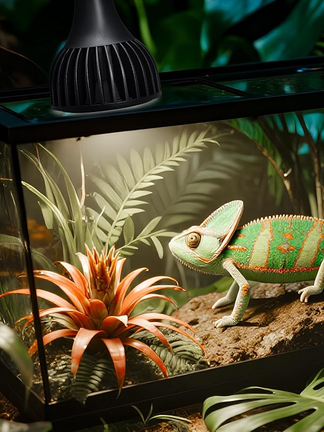 LED UVB Light for Reptiles, 10W 5.0 LED UVA UVB Lamp, Reptile UVB Bulb for Bearded Dragon Lizard Gecko Snake Turtle, Provide Sufficient UVB Exposure Tropical & Desert Reptiles