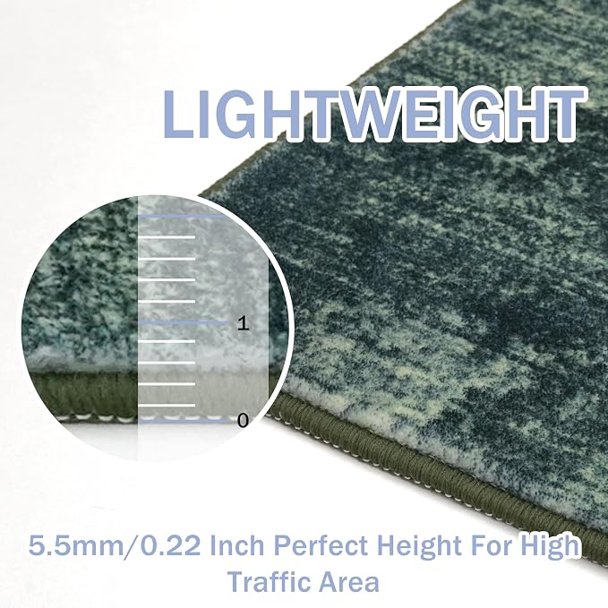 IOHOUZE Abstract Area Rugs 5x7 Ft Washable Rugs