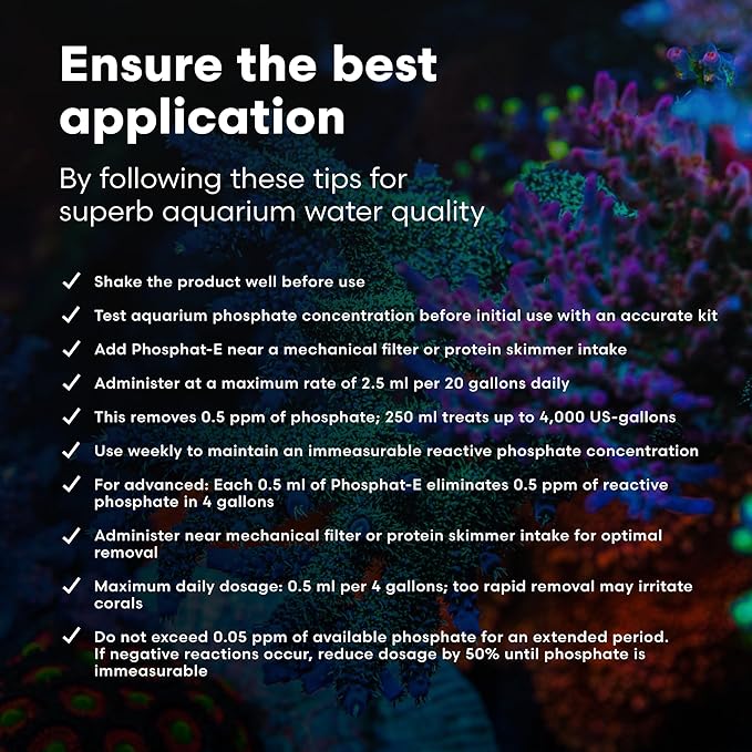 Brightwell Aquatics Phosphat-E Liquid Phosphate Remover for Marine Fish and Reef Aquariums - Aquarium Water Treatments, 135.25 fl oz