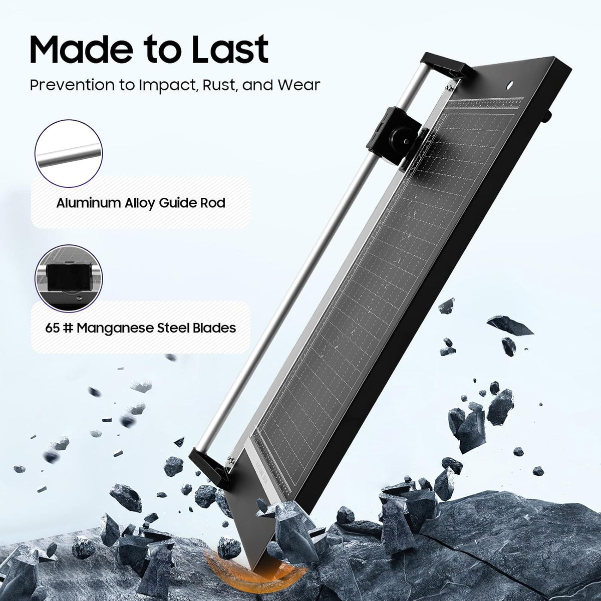 14-48Inch Hob Precision Rolling Cutter Rotary Photo Paper Rolling Cutter Trimmer Sharp Blade (24inch)