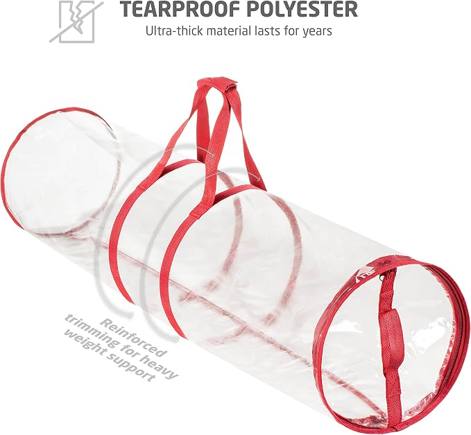 ZOBER Round Christmas Gift Wrapping Paper Organizer Storage