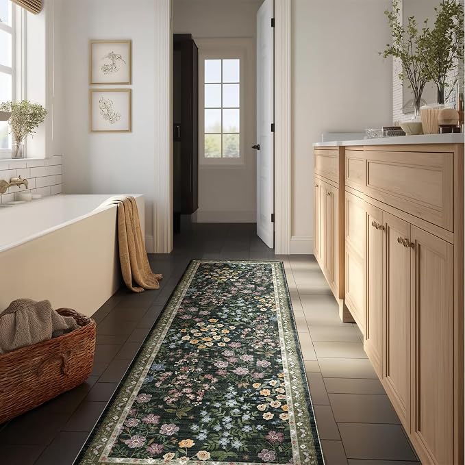 Washable Kitchen Rug Runners for Hallways: 2'x6' Runner Rugs