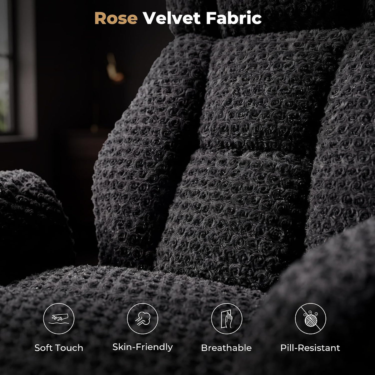 Big and Tall Heated Massage Office Chair with Footrest, 6-Point Vibration