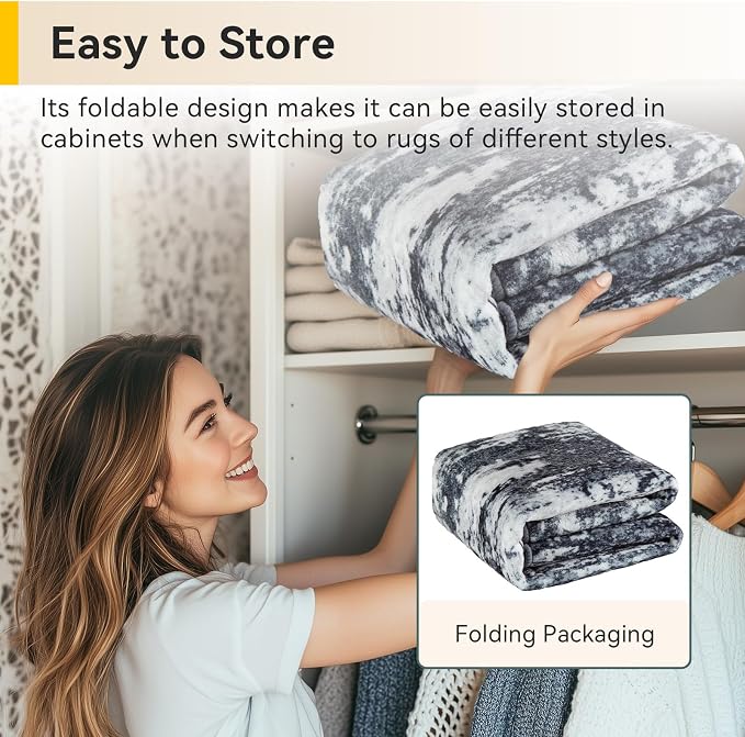 RELEANY Washable Area Rugs 9'x12' Non-Slip Modern Abstract Soft