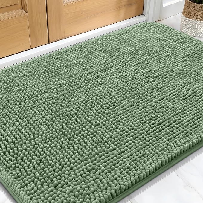 OLANLY Dog Door Mat for Muddy Paws 34x21, Absorbs Moisture and Dirt, Absorbent