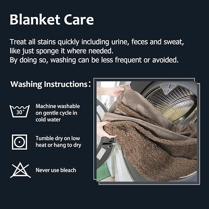 Kritter Planet Waterproof Bed Blanket, Soft and Washable Absorbent Blanket Pad, Leak-Proof Blanket Cover for Couch, Sofa, Bed