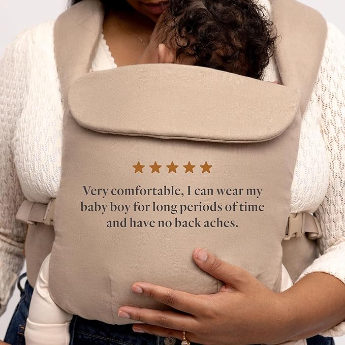WildBird - Aerial Buckle Carrier - 2-24 Months - Large (L-4XL) Desert Lark - Front or Back Carry - Cross Straps, Lumbar Support, Headrest - Hip Healthy - Baby Carrier - Baby Essentials - New Mom Gifts