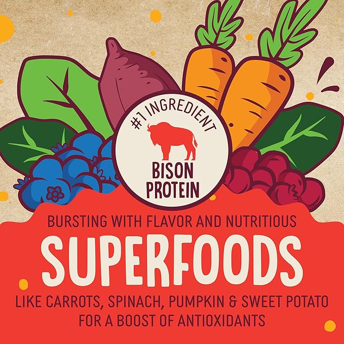 Earthborn Holistic EarthBites Crunchy Grain-Free Dog Treats with Bison 10 oz