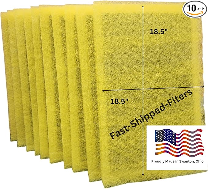 Fast-Shipped-Filters 10 Pack 20x21 Replacement Filter Pads Compatible