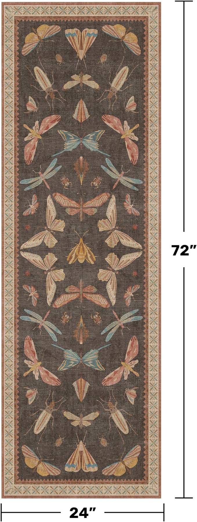 Brown 2x6 Indoor Rugs for Entryway