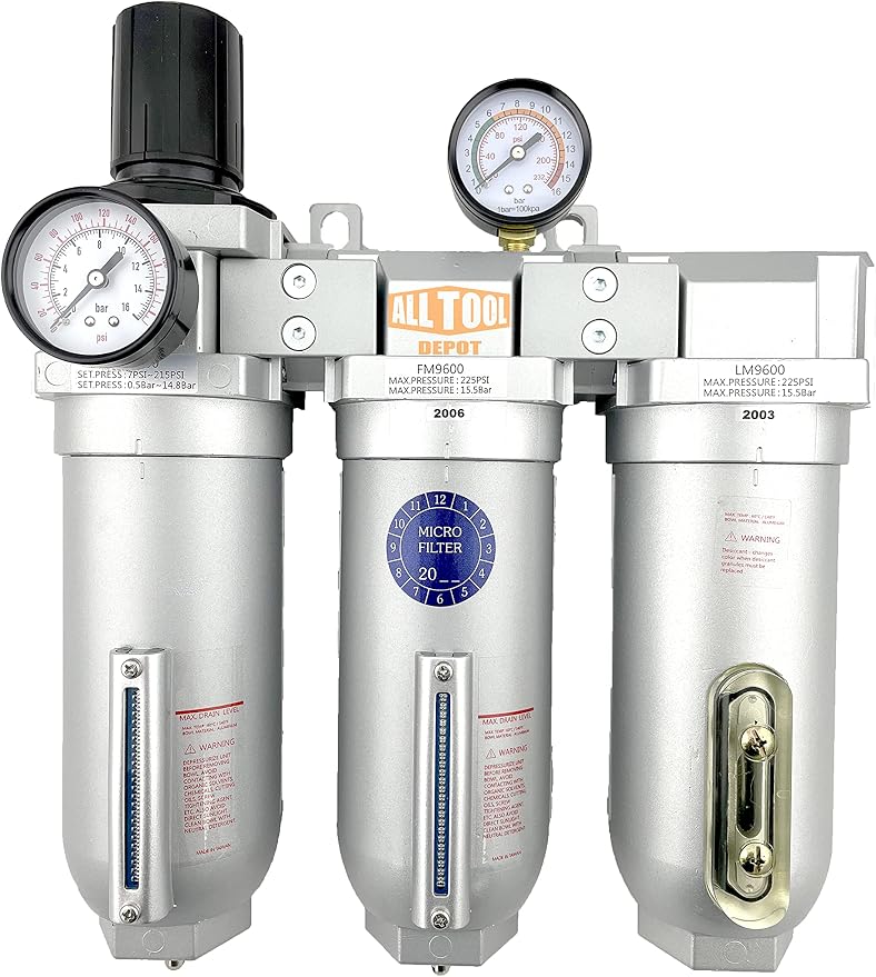 3/4" NPT SUPER DUTY Industrial Grade Filter Regulator Coalescing Desiccant