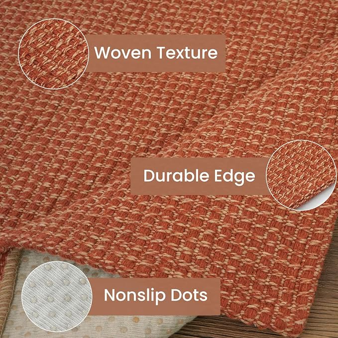 IOHOUZE Washable Runner Rug 2x12 Non Slip Rubber Backed Extra Long Hallway