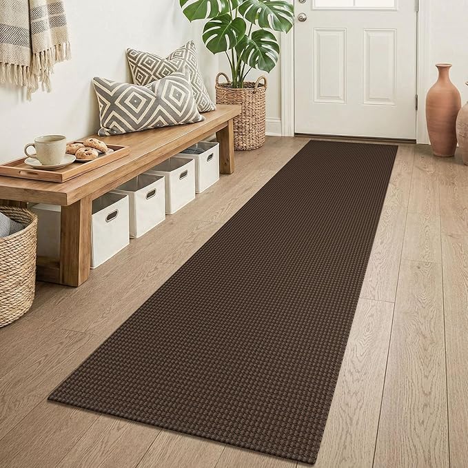 KOZYFLY Runners for Hallways 2x6 ft Washable Kitchen Runner Non Slip Rubber