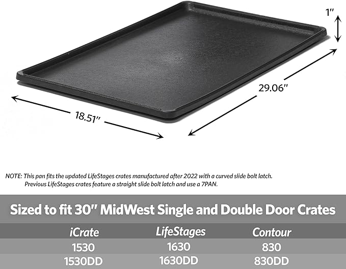 Replacement Dog Crate Pan for MidWest and New World Dog Crate
