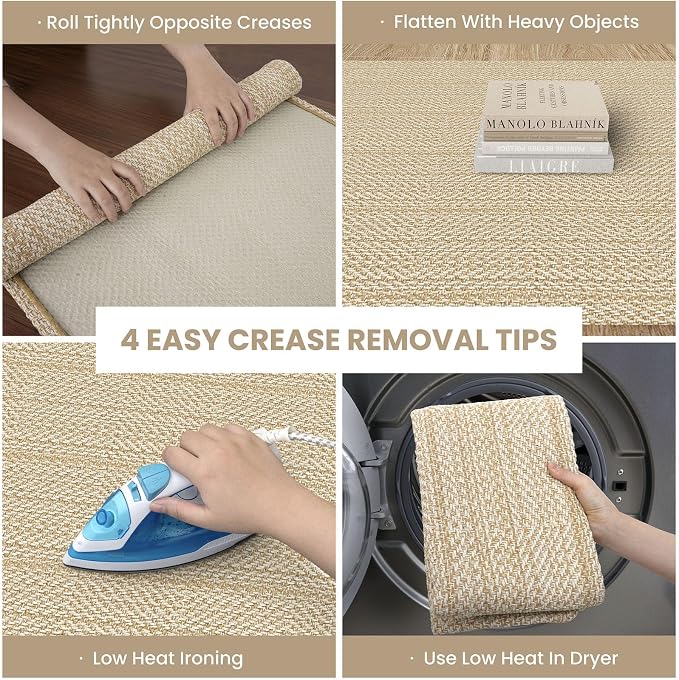 IOHOUZE Washable Runner Rug 2x12 Non Slip Rubber Backed Extra Long Hallway