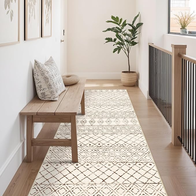 2'6"x8' Washable Hallway Runner Rug