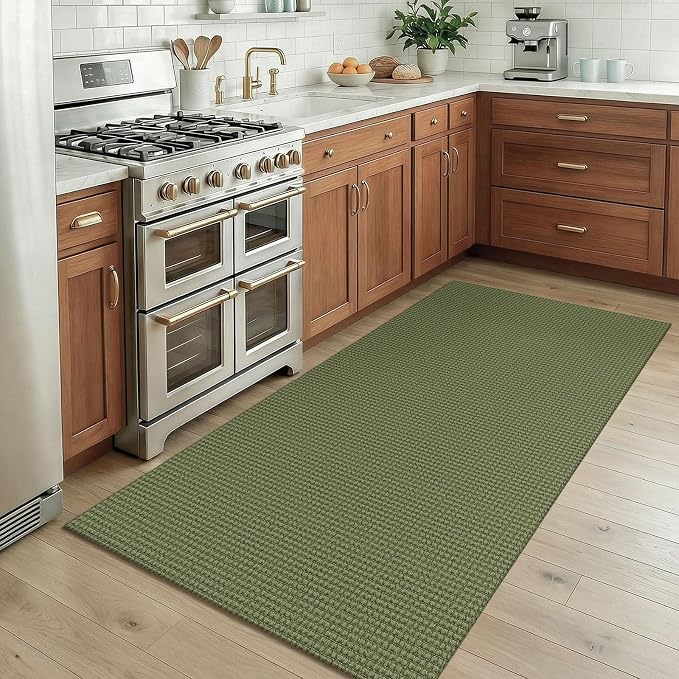 KOZYFLY Rugs for Entryway 3x5 ft Washable Area Rug Non Slip Rubber Backed Entry