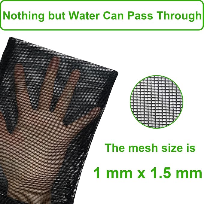 10 Pcs 5.9" x 7.8" Aquarium Filter Media Bags Large, Fish Tank Media Mesh
