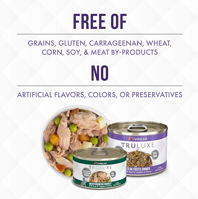 Weruva Truluxe Cat Food, Glam 'N Punk with Lamb & Duck in Gelée, 3oz Can (Pack of 24)