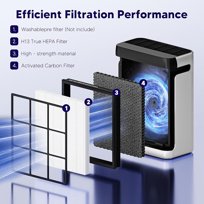 Improvedhand Vital 100S HEPA Replacement Filter Compatible