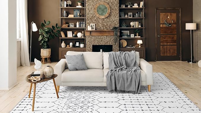 Lahome Moroccan 9x12 Washable Area Rug