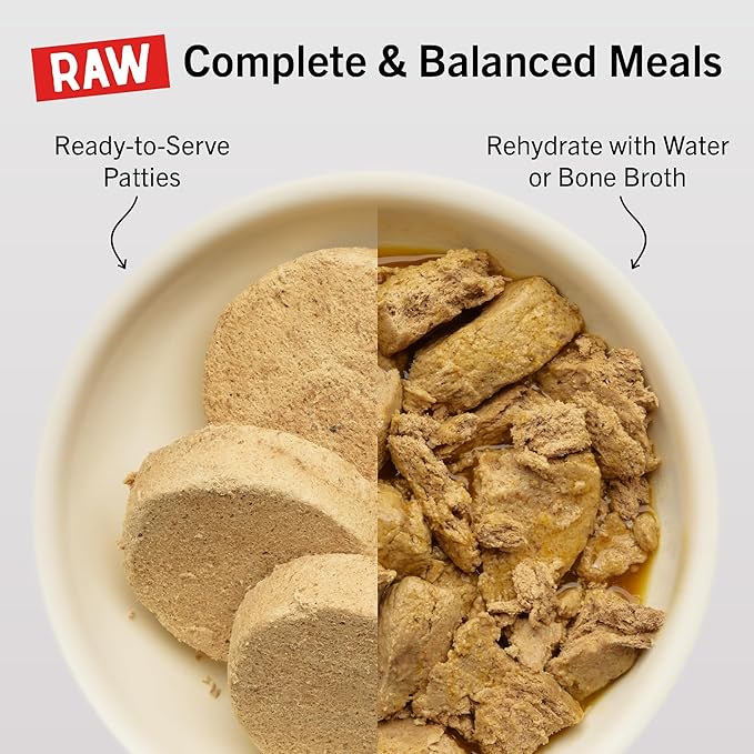 Stella & Chewy's Freeze-Dried Raw Dinner Patties - Dandy Lamb Recipe - High Protein Grain-Free Puppy & Dog Food - Perfect For Picky Eaters - 25 oz