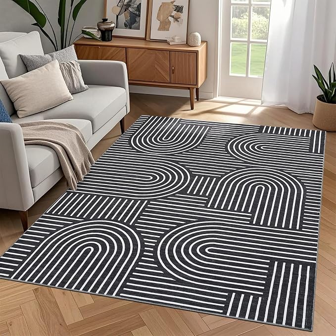 ROYHOME Washable Rug 3x5 Area Rugs