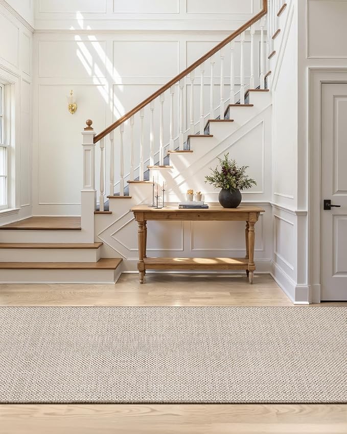 Color&Geometry Door Mat 2'4"x10' Runner Rug