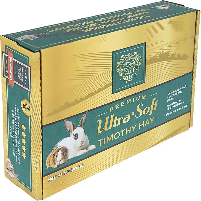 Small Pet Select - Premium Ultra Soft Timothy Hay, Rabbits, Guinea Pigs, Chinchillas, 2lb