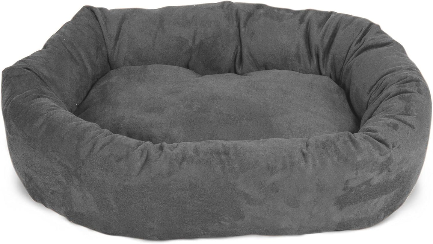 Majestic Pet Villa 40 Inch Shredded Memory Foam Dog Bed for Large Sized Dogs 40x29x9 Inch–Orthopedic Dog Bed with Removable Washable Cover-Washable Large Pet Bed with Head Support-Fern